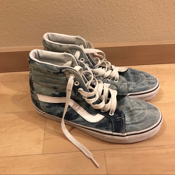 vans acid denim sk8 hi